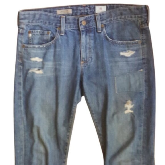 AG ADRIANO GOLDSCHMIED The Nikki Crop Relaxed Skinny distressed jeans - Picture 7 of 15